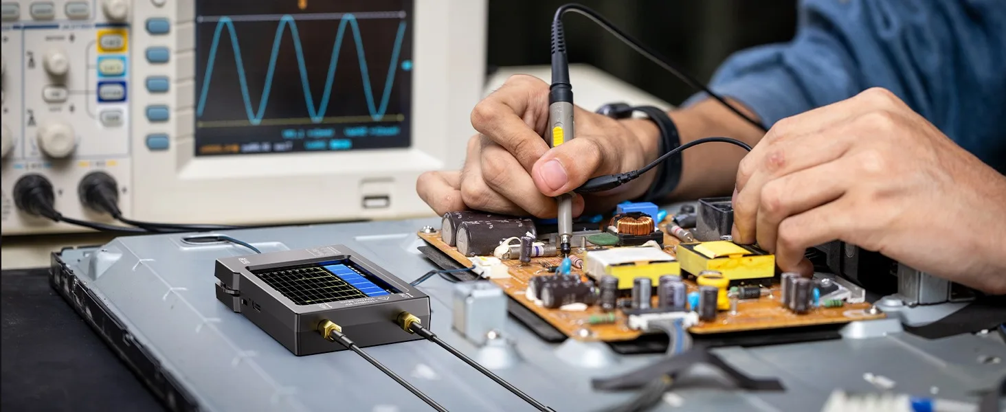 Tragbarer TinySA-Spektrumanalysator, verbesserter V0.3.1 Winziger Frequenzanalysator, 100 kHz bis 960 MHz, MF/HF/VHF-UHF-Eingangssignalgenerator – Detail 7