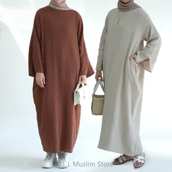 Vestido de oração muçulmano Abaya Dubai, Kaftan casual luxuoso, manga longa islâmica, vestidos marroquinos, caftan feminino, Eid Ramadan, outono, inverno