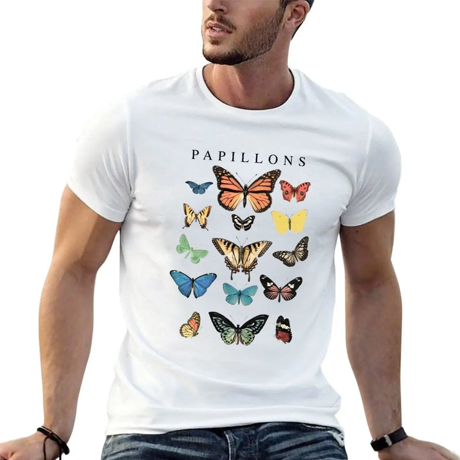 

Papillons Butterfly T-Shirt t shirt man designer man t shirts cotton anime tshirt T-shirt