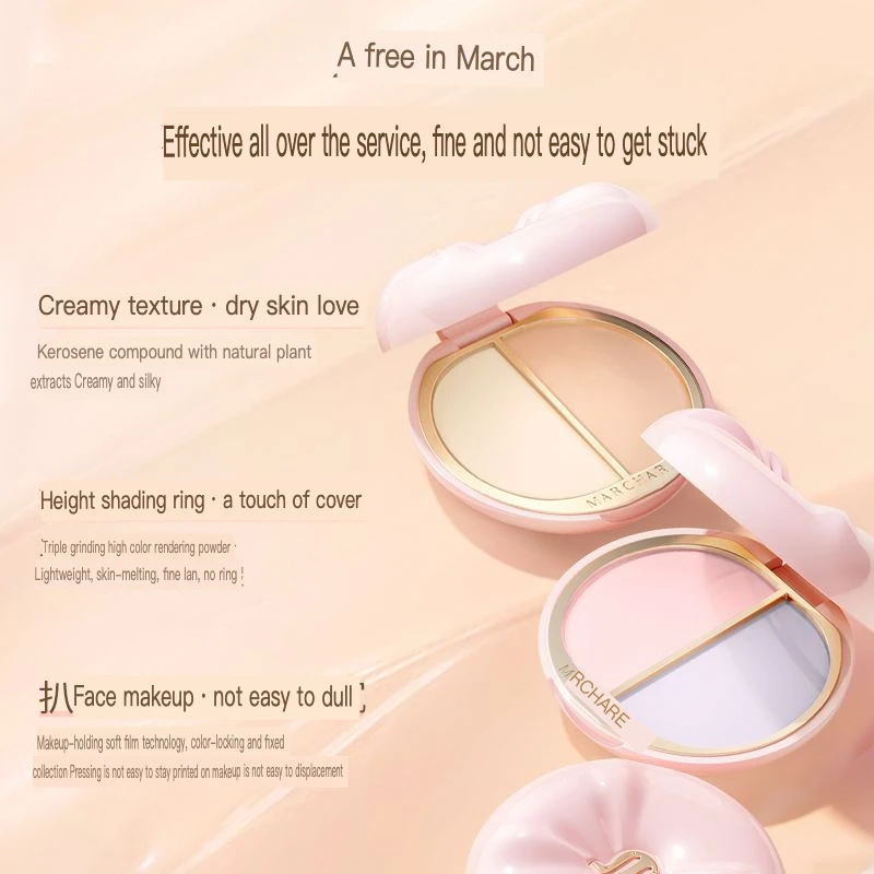 March Rabbit Two-color Concealer Facial Cream - Spot & Acne Mark Covering Dark Circle Reduction Tear Trough Filling