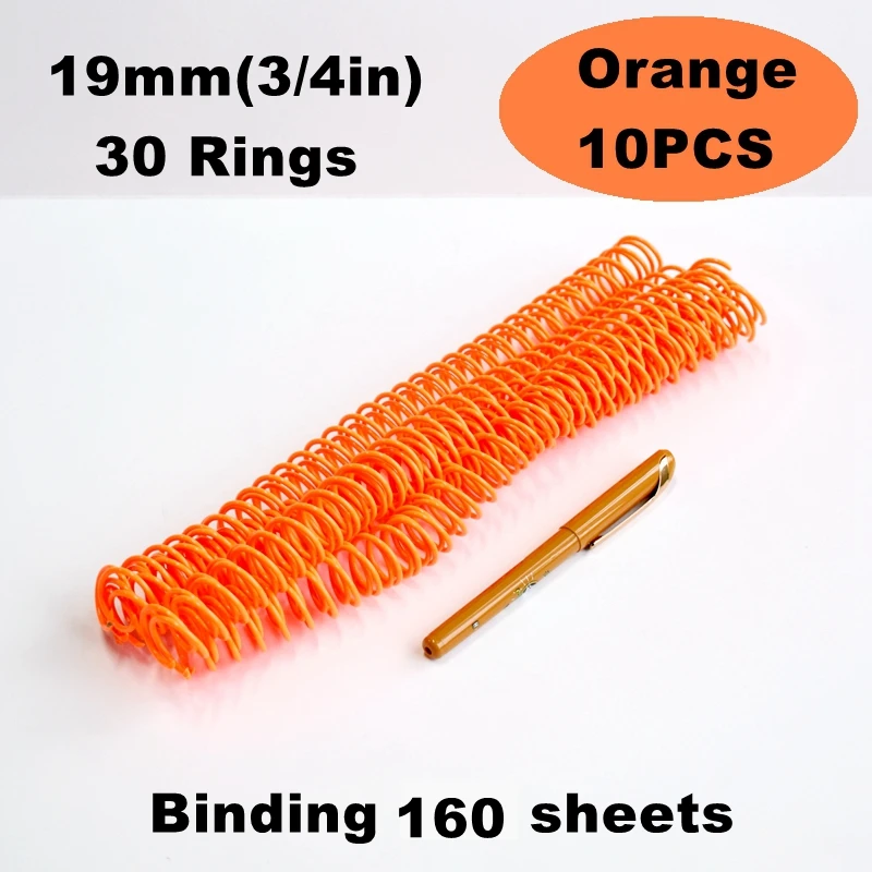 5/10PCS High Capacity Plastic Spiral Binding Coils, DIY Book Rings