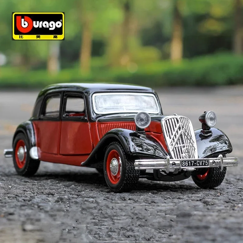 

Bburago 1:24 1938 Citroen 15 CV TA Alloy Classic Car Model Diecasts Metal Retro Sports Car Model High Simulation Kids Toys Gifts