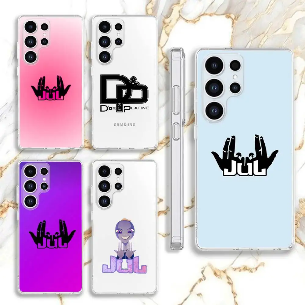 

Franch Rapper Jul Phone Case For Samsung S 23,22,10,9,8 A 71,52,51,30,21S,12 PIus,E,Lite Note20 Ultra Clear Soft