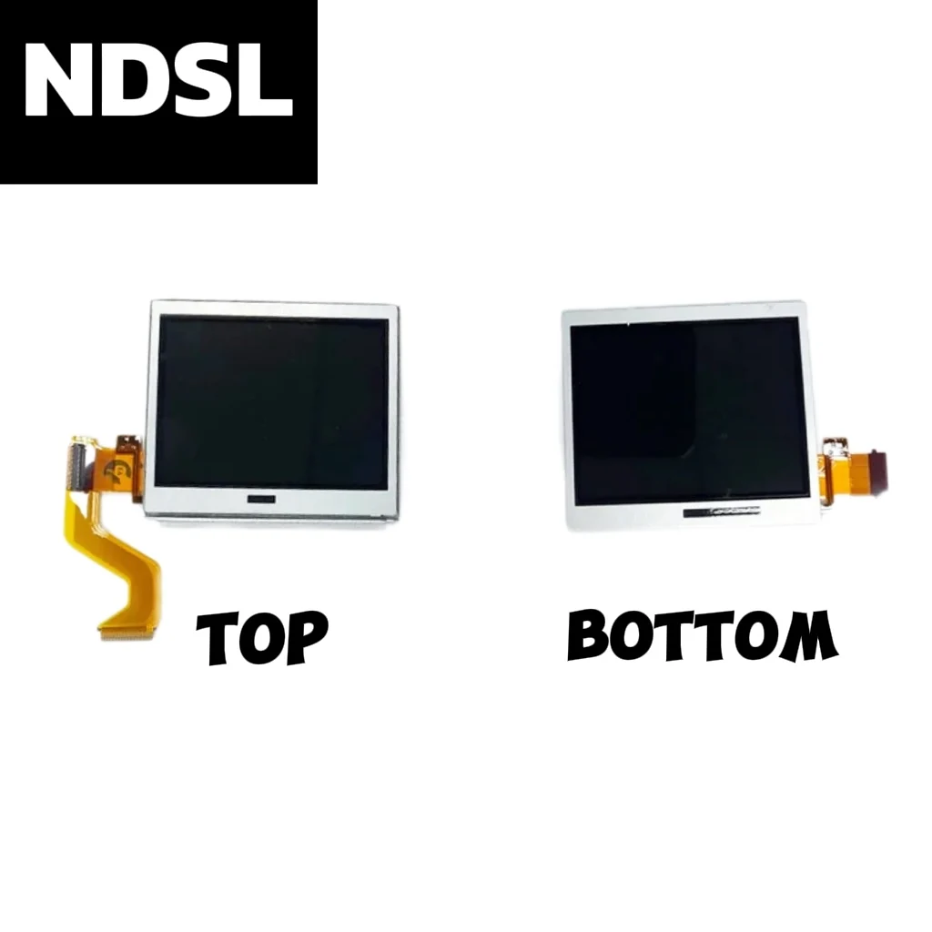 شاشة عرض LCD علوية وسفلية لوحدة تحكم ألعاب نينتندو DS Lite NDSL مع أجزاء إصلاح شاشة تعمل باللمس