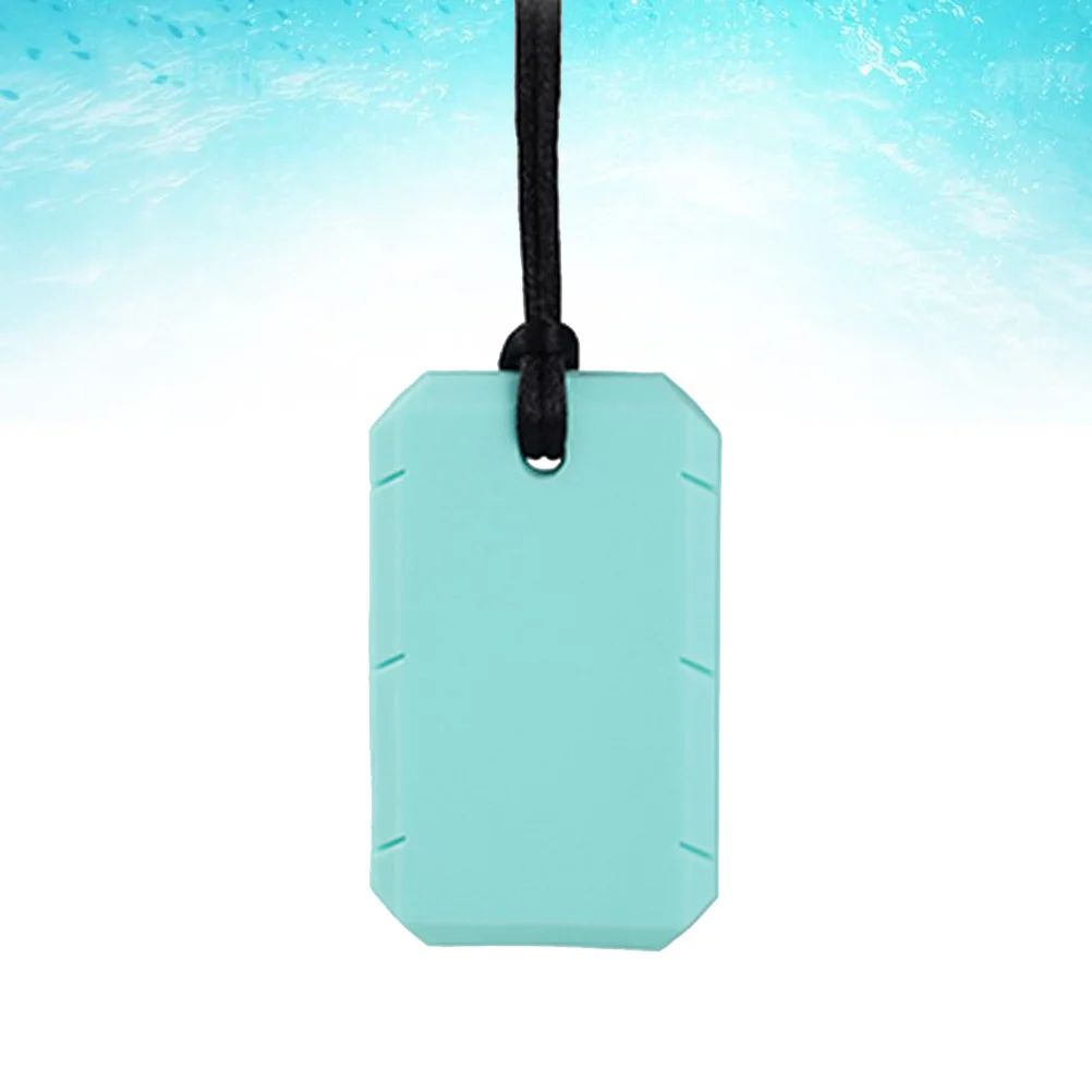 

1 шт., силиконовая бирка для собак, детский прорезыватель, молярная подвеска, подвесное жевательное ожерелье, детское ожерелье для прорезывания зубов, рельефное для детей с аутизмом