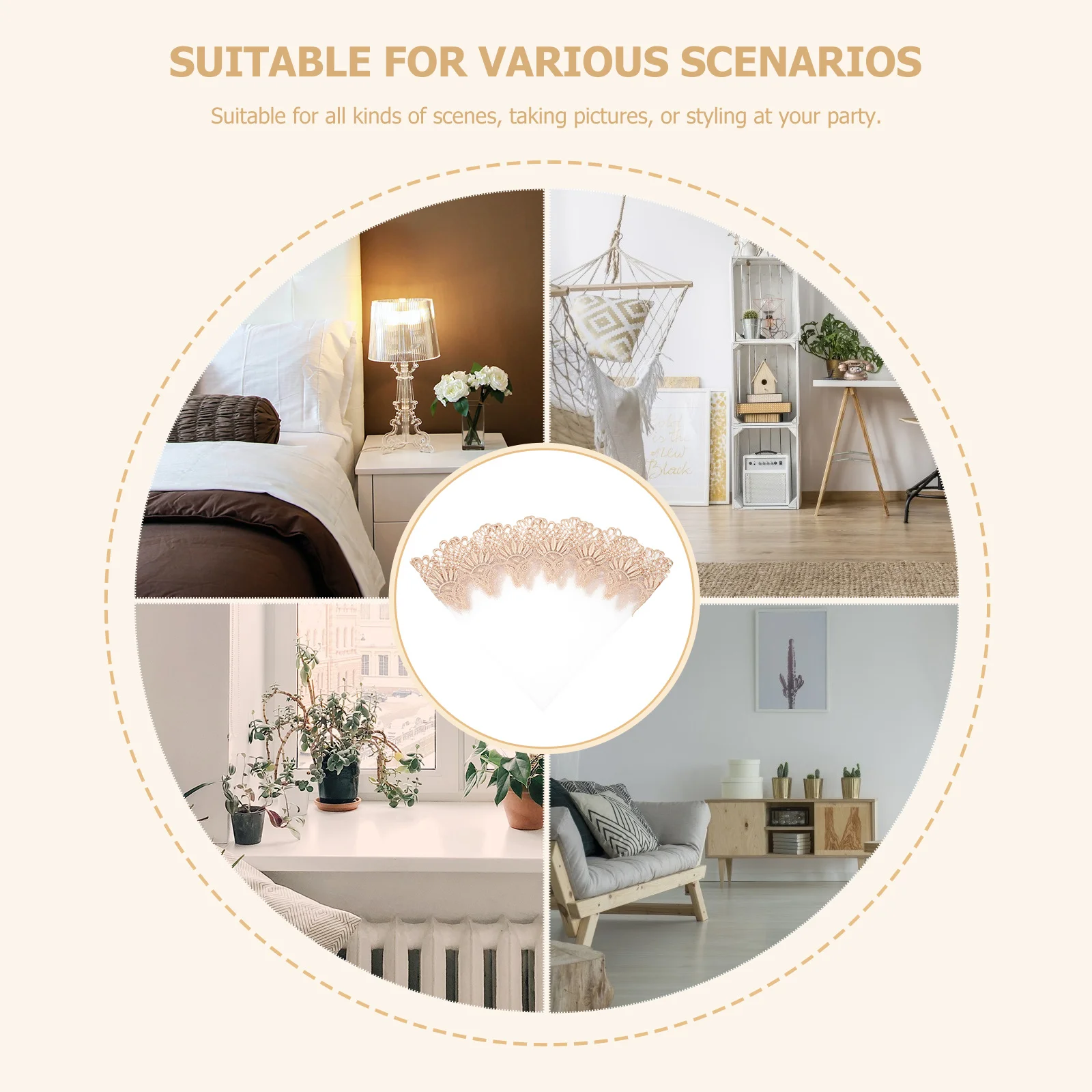 

Exquisite Craftsmanship Dustproof Lampshade Cover Cloth Table Light Shade Home Decor Lace Lampshade Cover Lamp Decor