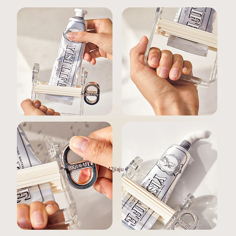 Metal Toothpaste Tube Squeezer,Rolling Toothpaste Squeezer, Multifuncional Paint Tube Wringer para Artista, cabeleireiro e pintor