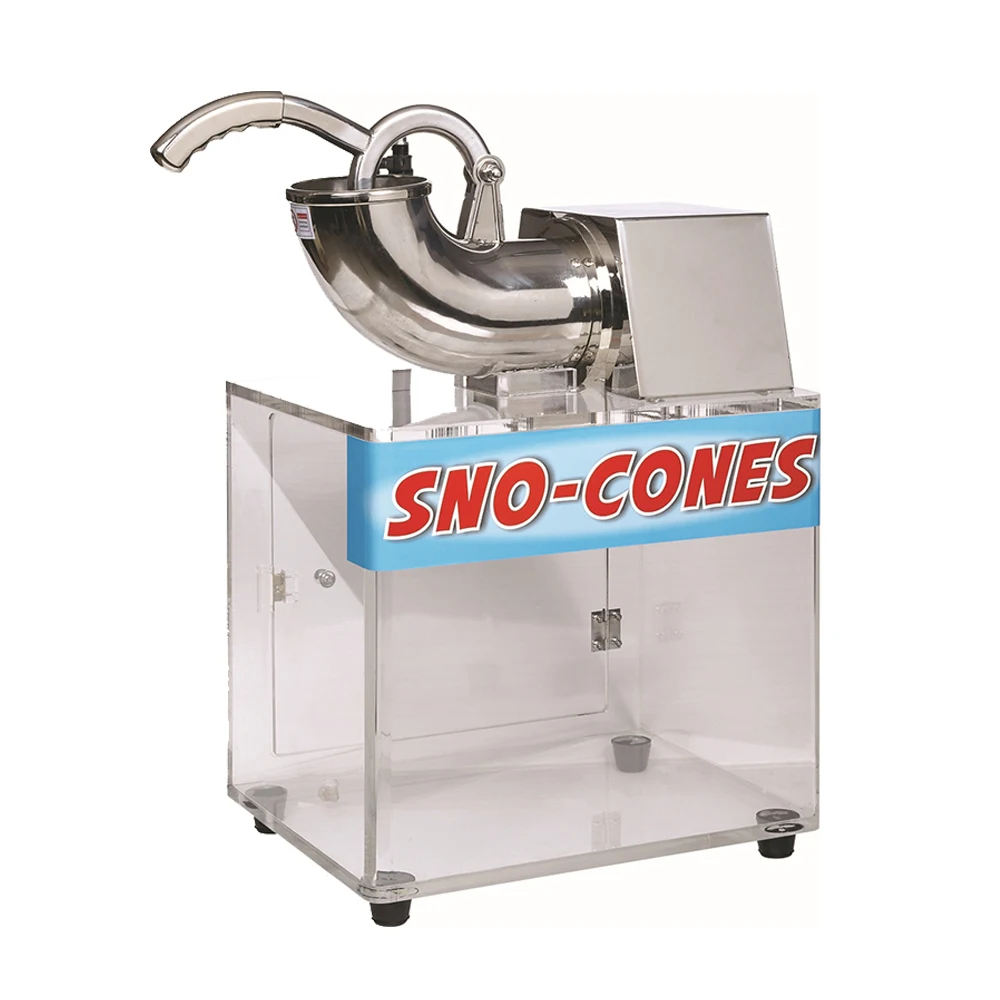 180W Commercial Stainless Steel Electric Ice Crusher Snow Cone Shaver Machine