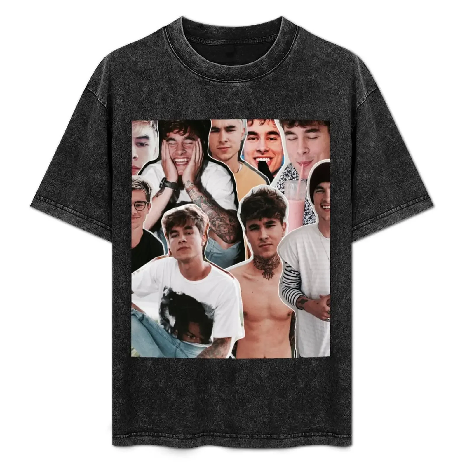 

Kian Lawley Collage T-Shirt vintage clothes valentines clothes customs plain black t shirts men