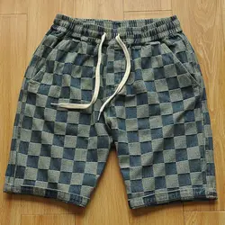 Graphic Plaid Shorts for Men Drawstring Designer Summer 90s No Logo Cotton Stylish Thin Xl Xxl In Bulk with Ice Man Short Pants