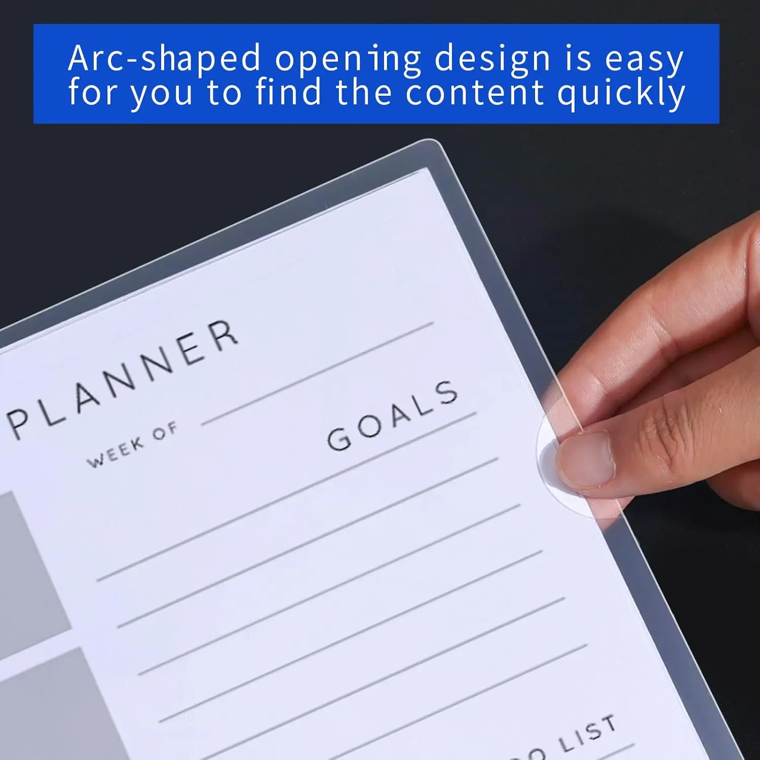 40PCS Plastic Clear Document Folders,L-Type Transparent Folder Project Pockets for A4/ Letter Size,20C (2.0mm) Thick