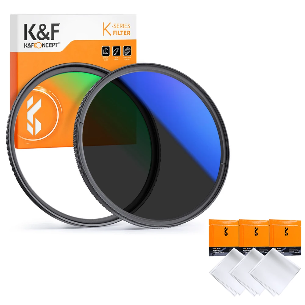 K&F Concept MC UV CPL Lens Filter Kit 18 Multi Layer Coatings Circular Polarizer Filter MCUV Protection Filters Set for Camera