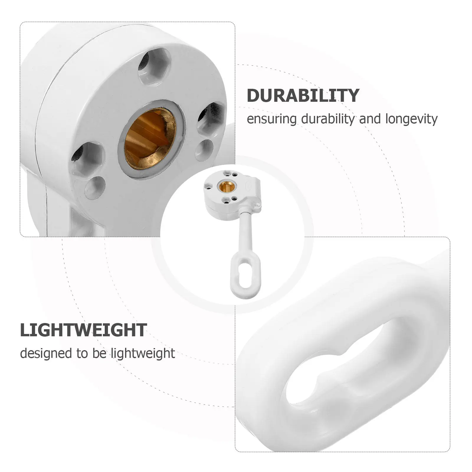 Awning Worm Gear Replacement Part Heavy-Duty Metal Plastic Crank Drive Tool for Residential Commercial Retractable Awnings