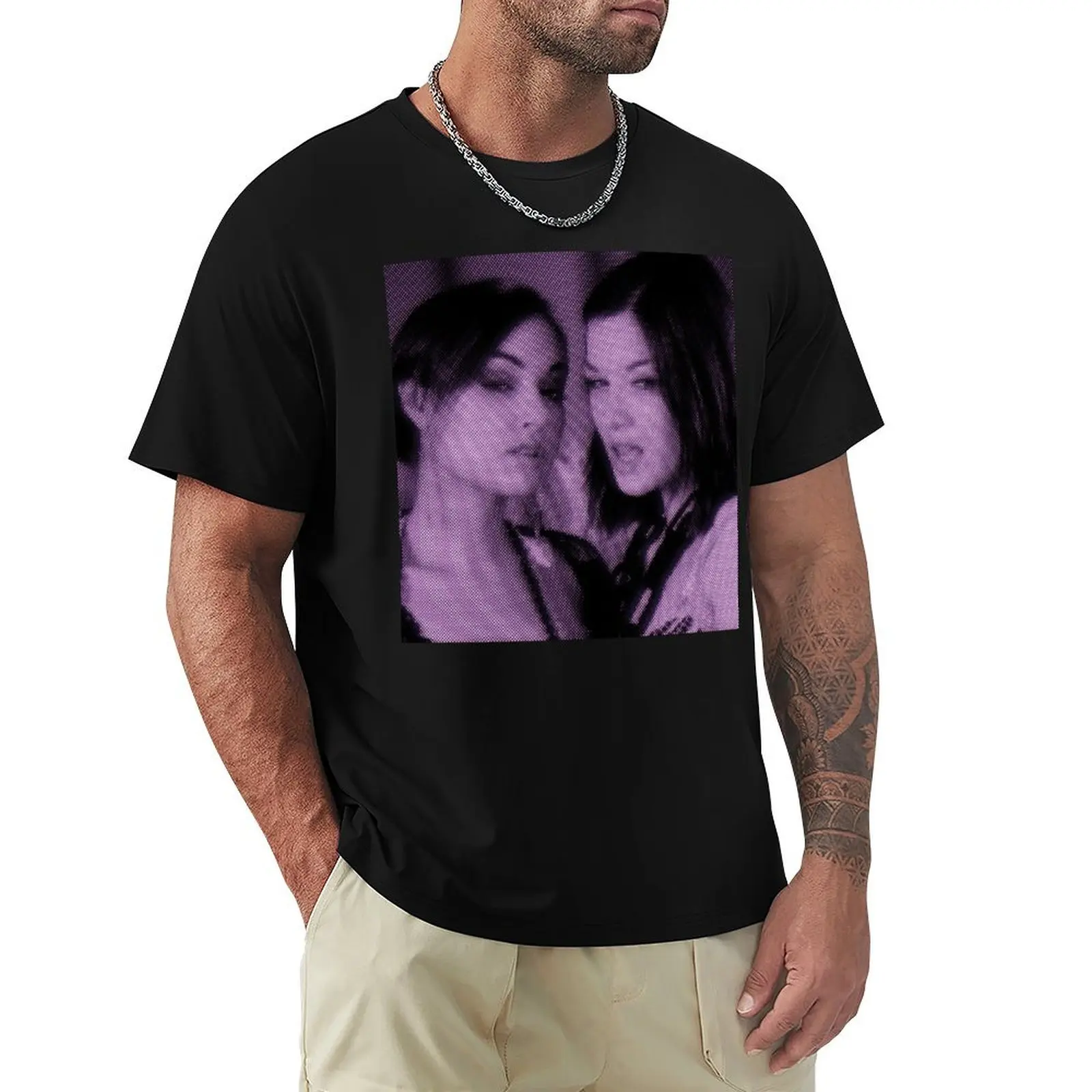 Sasha Gray & Stoya T-Shirt Breathable Sportswear T-Shirt for Men