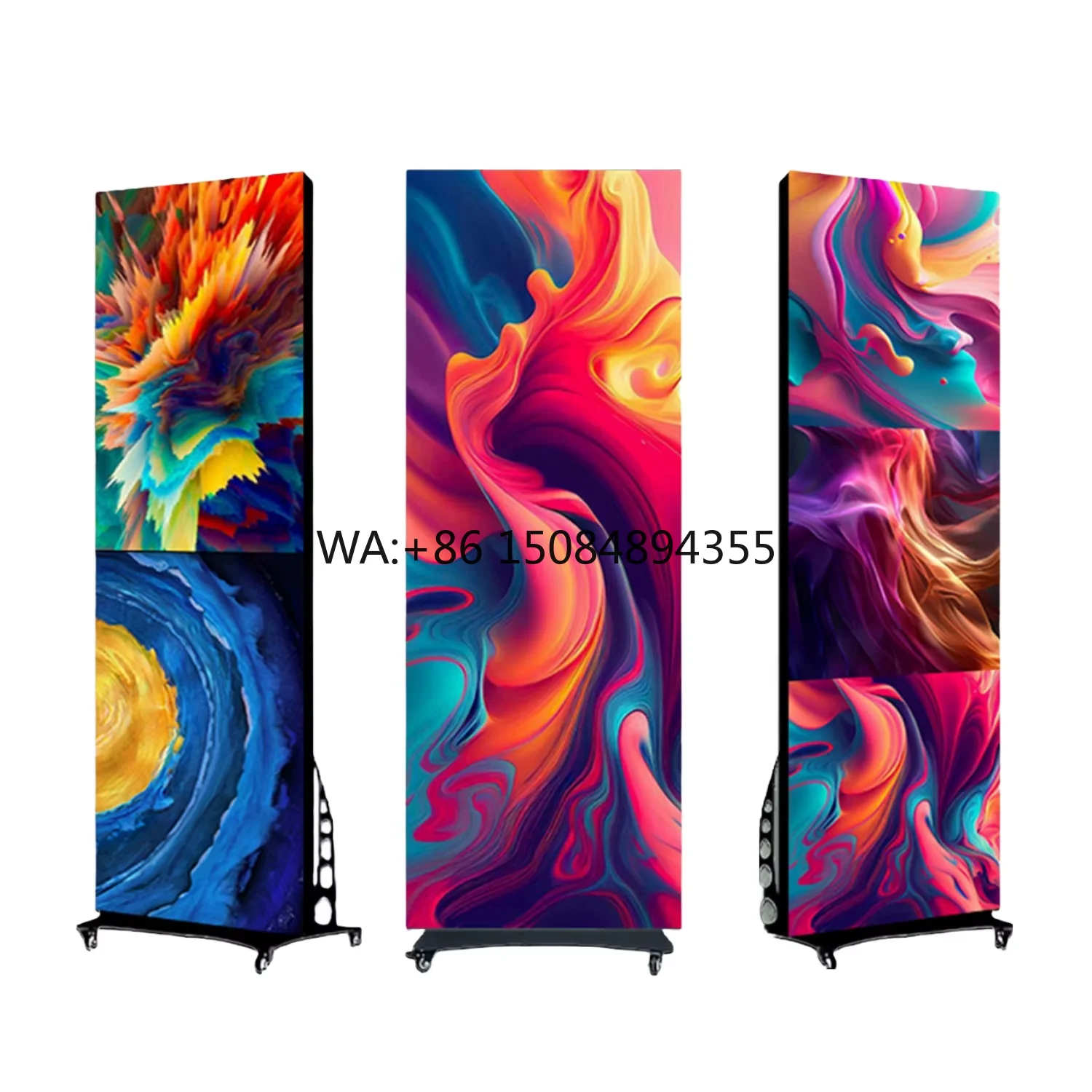 

4K LED Poster Display Modular Digital Signage Screen Portable Floor Standing LED Display P1.25 P1.53 P1.86 P2 P2.5