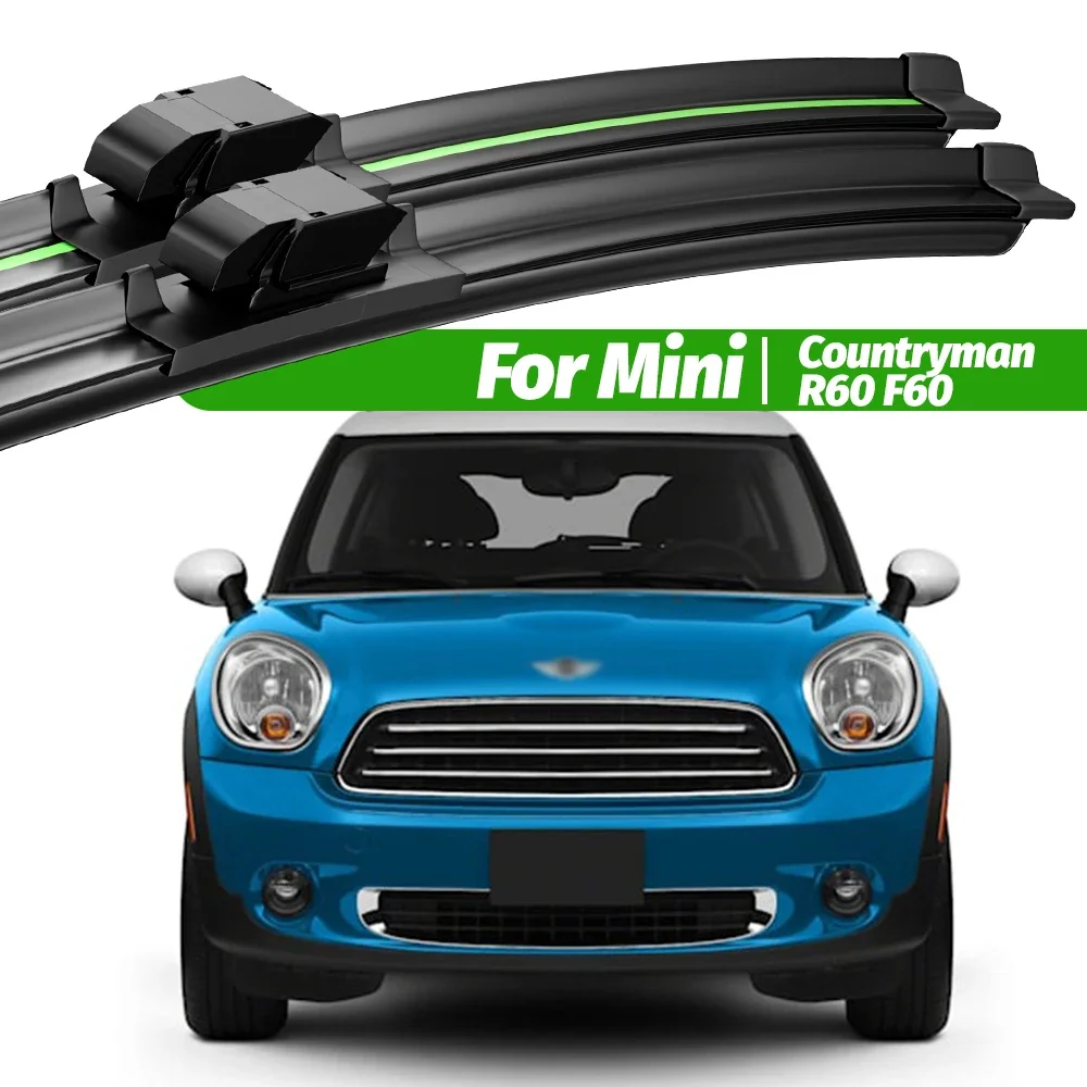 

For Mini Countryman R60 F60 2010-2023 2pcs Front Windshield Wiper Blades 2011 2015 2021 Windscreen Window Accessories