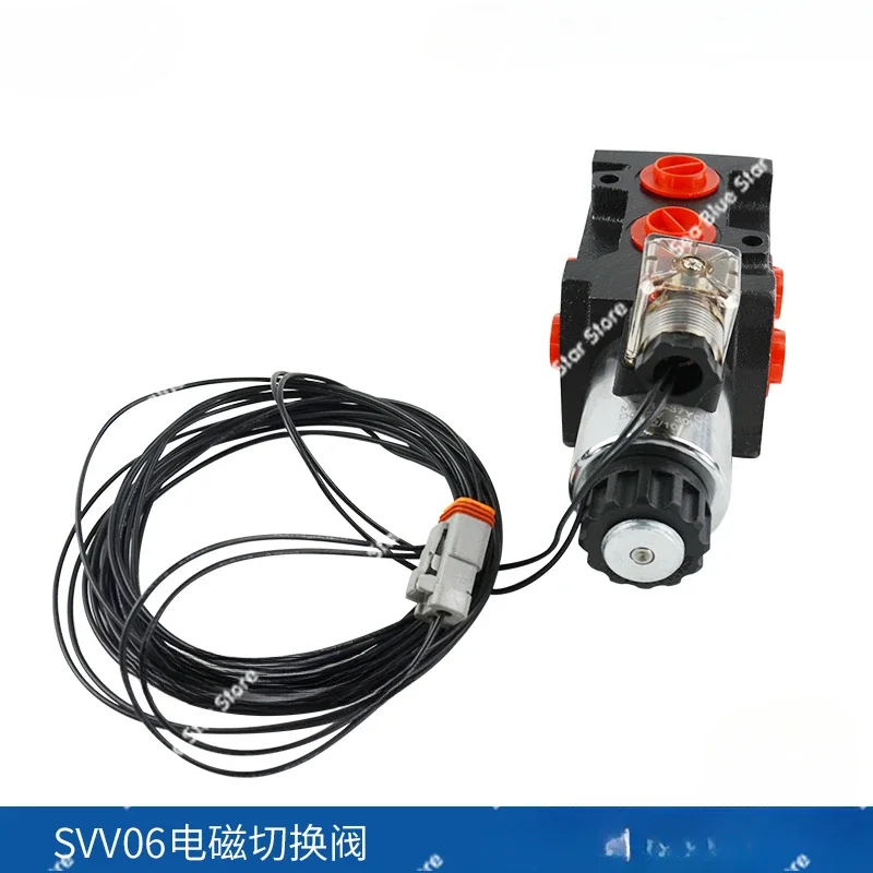 Switching Valve Two-in and Four-out Hydraulic ValveTwo-position Six-way Reversing Valve Excavator Is Equipped with Winch