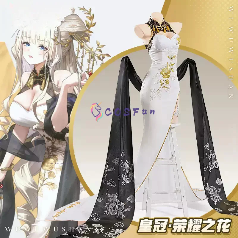 

Костюм для косплея Game NIKKE, роскошное платье-ципао для Хэллоуина, аксессуары и реквизит, полный комплект COSFun