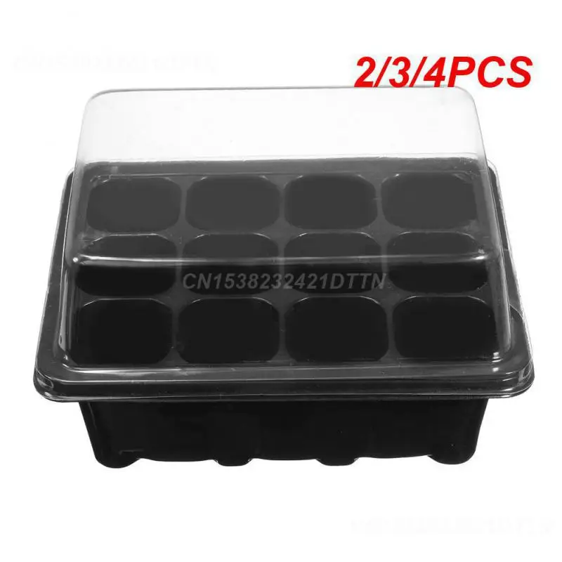 2/3/4PCS Succulent Planting Easy-to-use Reusable 12-hole Plastic Seedling Pots Insulated Seedling Tray Home Cultivation