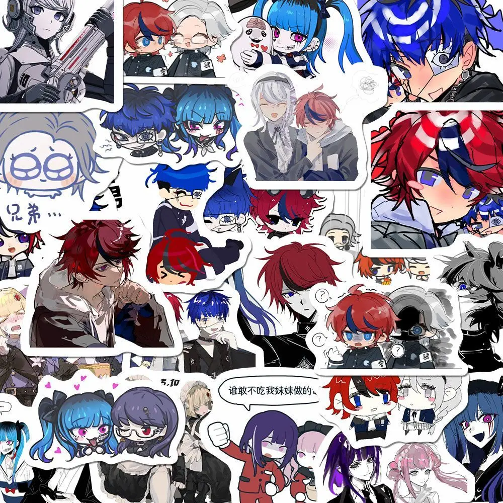 100 pcs set Cartoon Painting Creative Sticker Mobile Phone Decoration COS Game HUNDREN LINE Sumino Takumi Aotsuki Eito Gift Toys