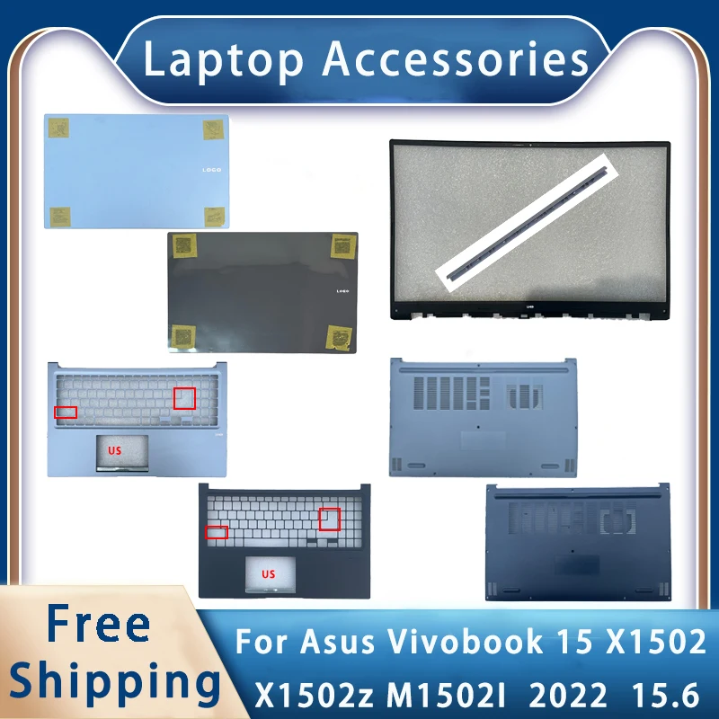 New For Asus Vivobook 15 X1502 X1502z M1502I  2022  15.6 Inches;Replacemen Laptop Accessories Lcd Back Cover/Bottom With LOGO