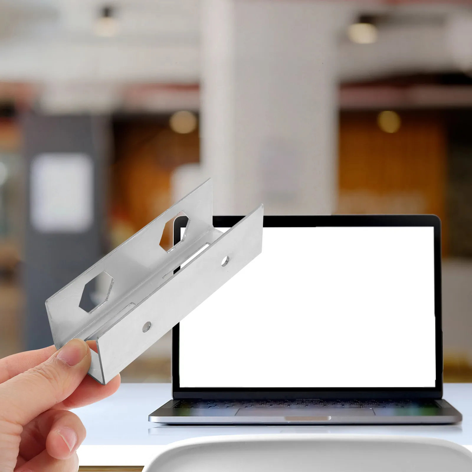 3Pcs Laptops Holder Under Desk For Office Worker Mount Shelf Sturdy Lightweight Space-saving Desktop Storage Study