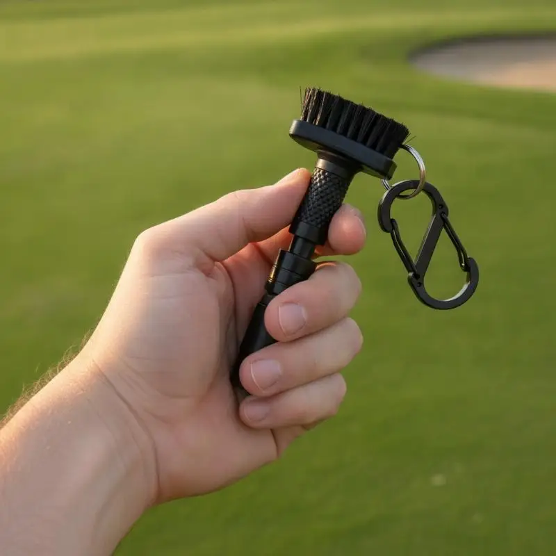 Portable Mini Golf Club Cleaning Brush Groove Cleaner Quick Dirt Removal Lightweight Golf Tool for Golf Lovers
