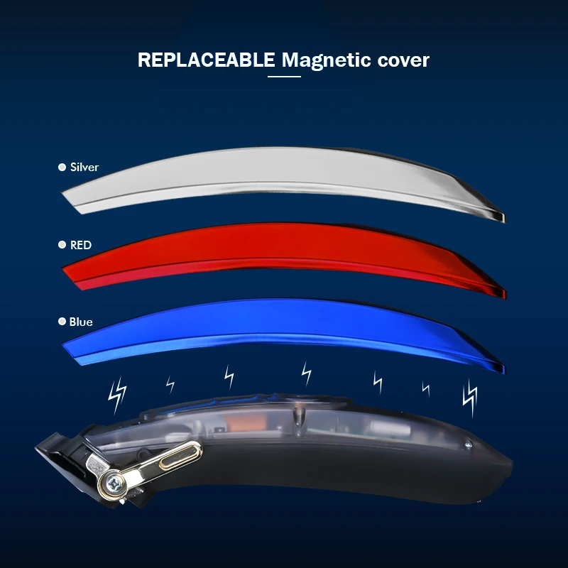 WMARK ماكينة حلاقة شعر لاسلكية ماكينة قص شعر قابلة للتعديل ماكينة حلاقة 10000 دورة في الدقيقة حلاقة كهربائية شفرة DLC ماكينة حلاقة للرجال NG-9004