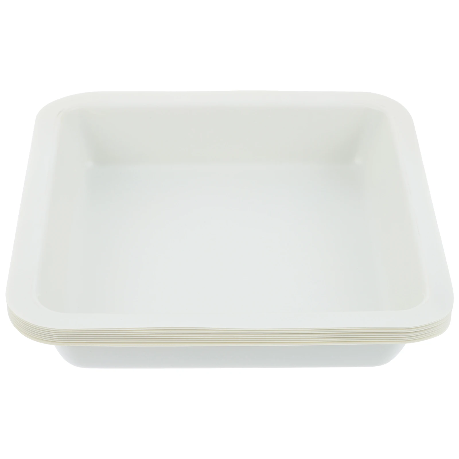 

10 Pcs Plastic Weighing Dish Boat Square Tray for Trays Lab Laboratory Boats Plates Scale Measuring