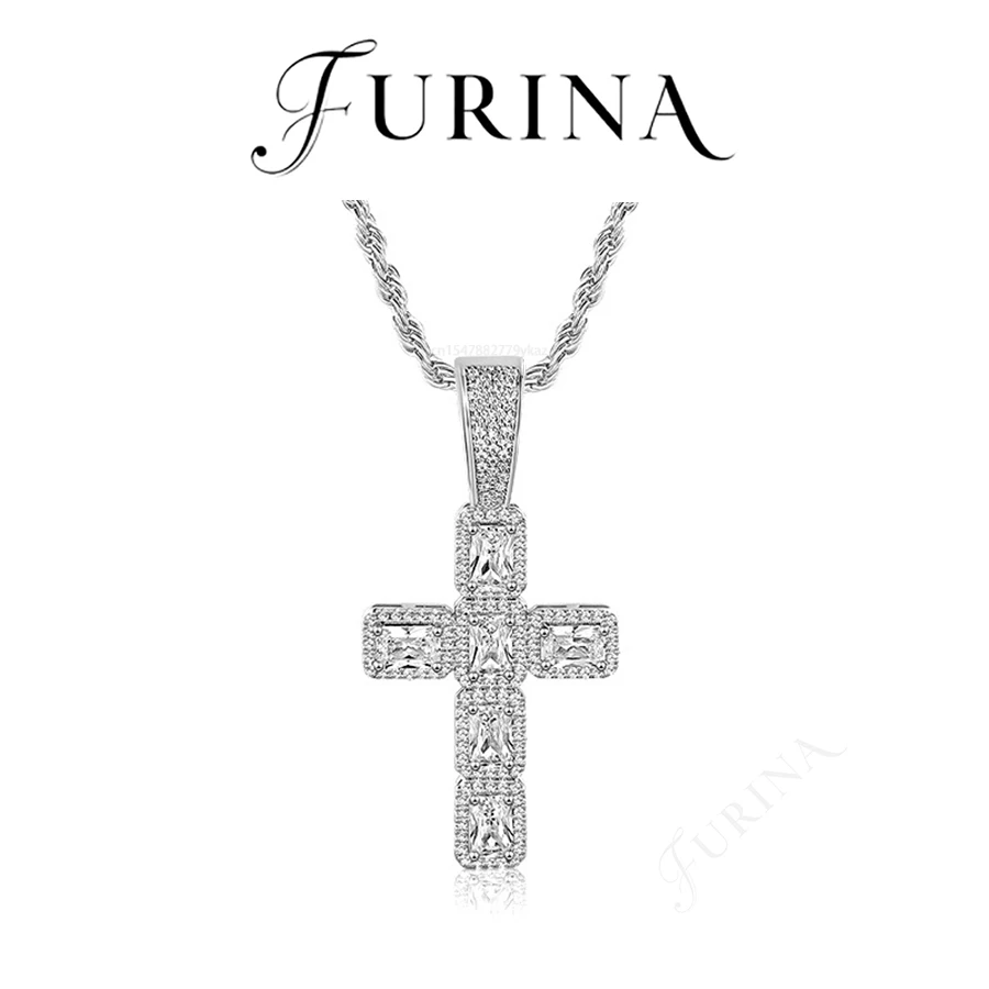

Furina 18K Gold Plated Cross Necklace Luxury 5A Zircon Jewelry 2025 For Girlfriend Wife Christmas Valentine's Day Perfect Gift