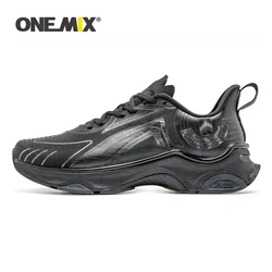 ONEMIX 2024 new IRON ARMOR  PRO Men Running Shoes Breathable Mesh Sport Shoes Lace Up Outdoor Jogging Shoes Fashion Sneakers