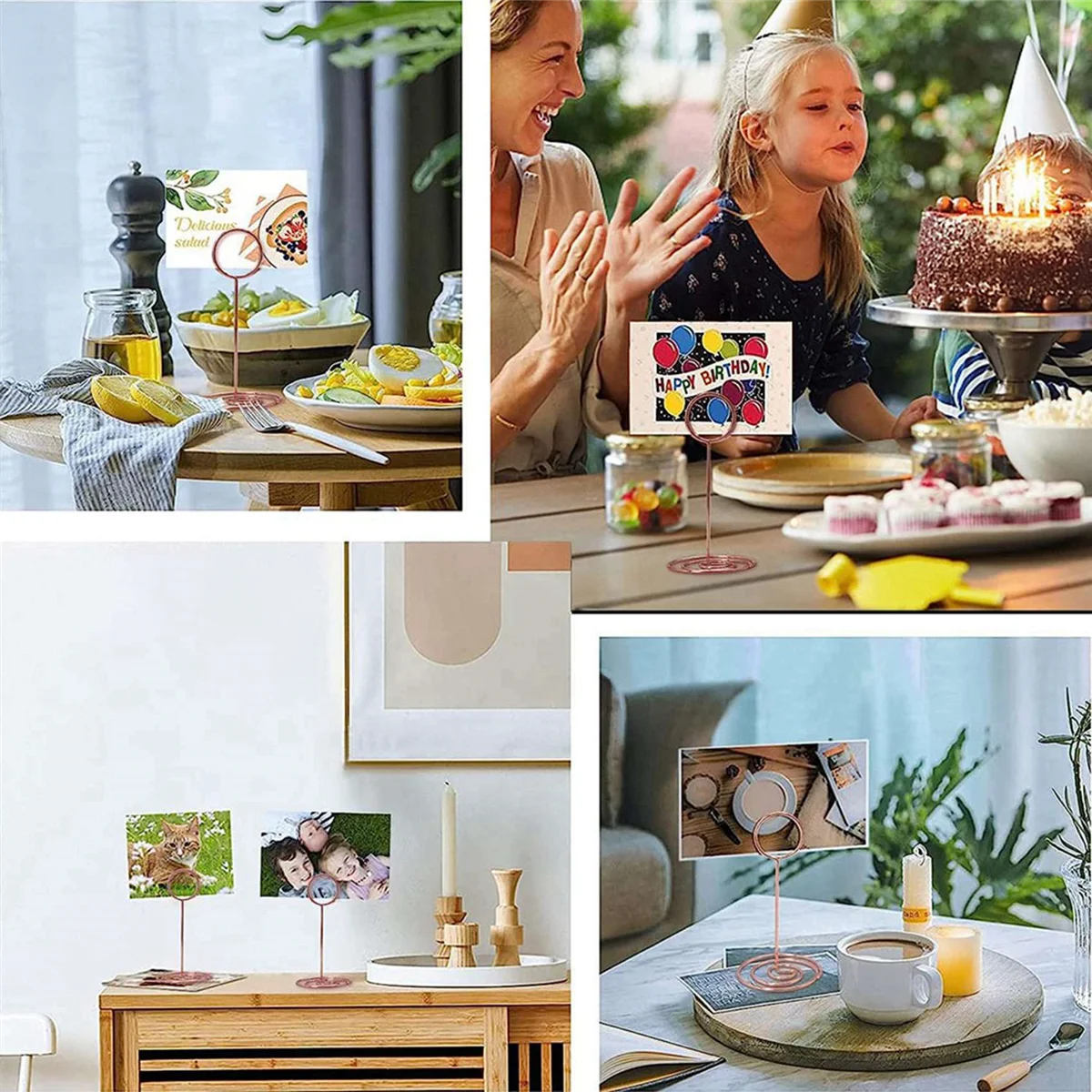 ABKP-soportes para números de mesa, 40 Uds., soporte para tarjetas de lugar de 3,35 pulgadas, soportes para números de mesa para fiesta de boda, recepción de graduación C