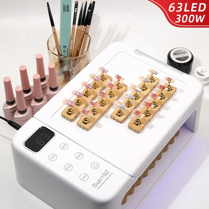 

UV LED Nail Lamp Gel Nail Light For UV Gel Nail Polish 63LED UV Dryer With 5 Timers Professional For Nail Art Home Salon