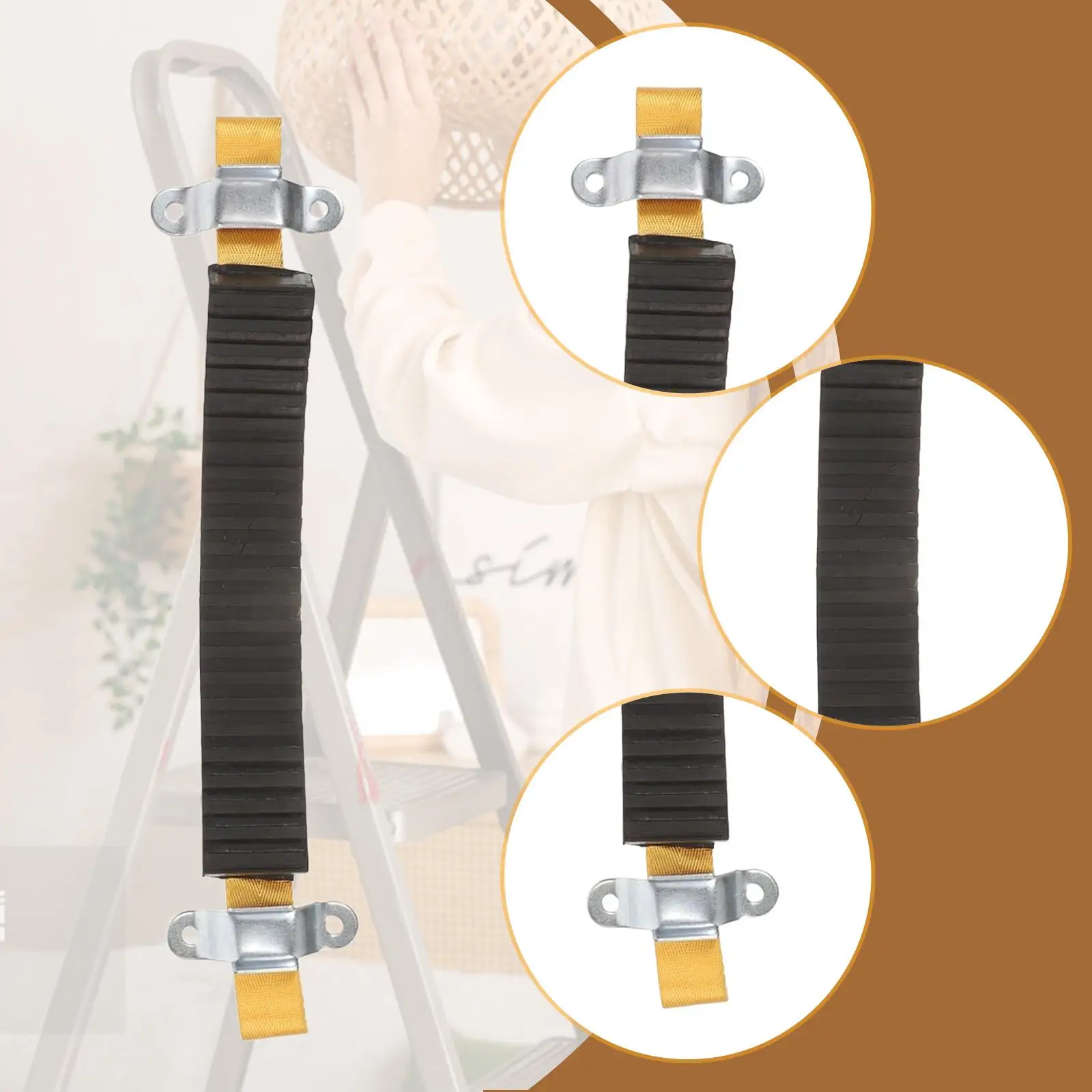はしごアクセサリー-滑り止めゴム製スタビライザーストラップ-耐摩耗性アタッチメント-調節可能な踏み台用