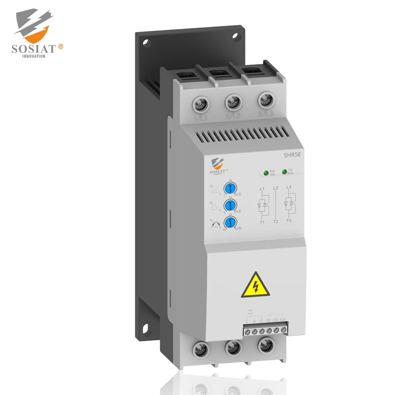5.5KW AC Electric 3 Phase Motor Starters 500V Soft Starter Motor Control Device Bypass Contactor Soft Start 220V