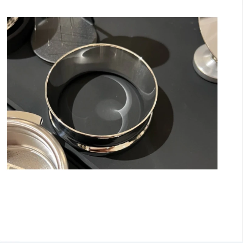 Suitable for Using Stainless Steel Fan Set Powder Ring Quantitative Ring Flying Proof Powder 58MM 18/10  Ear Free Steamer