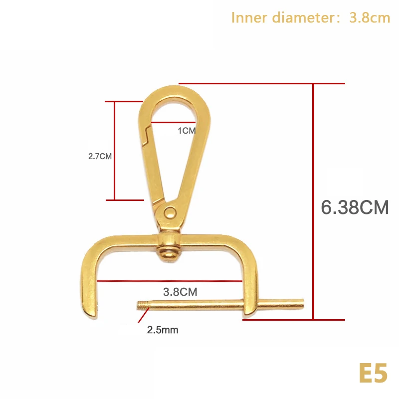 1PCS Detachable DIY Metal Snap Hook Shoulder Webbing Trigger Clips Buckles For For Leather Craft Bag Strap Buckles Handle