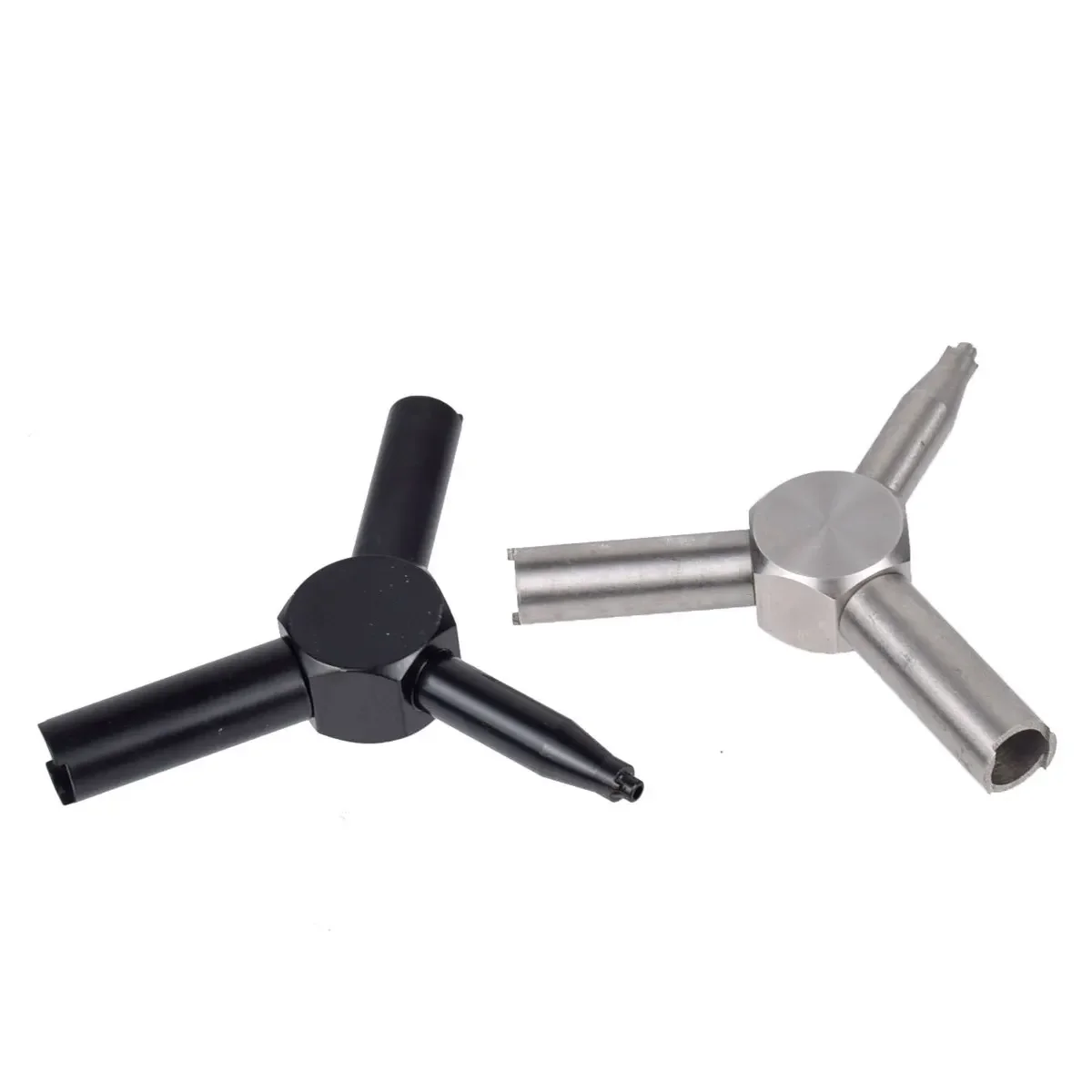 Stainless Steel Gas Valve Key Removal Tool Triple Magazine Charging Disassemblely Tools GBB AEG