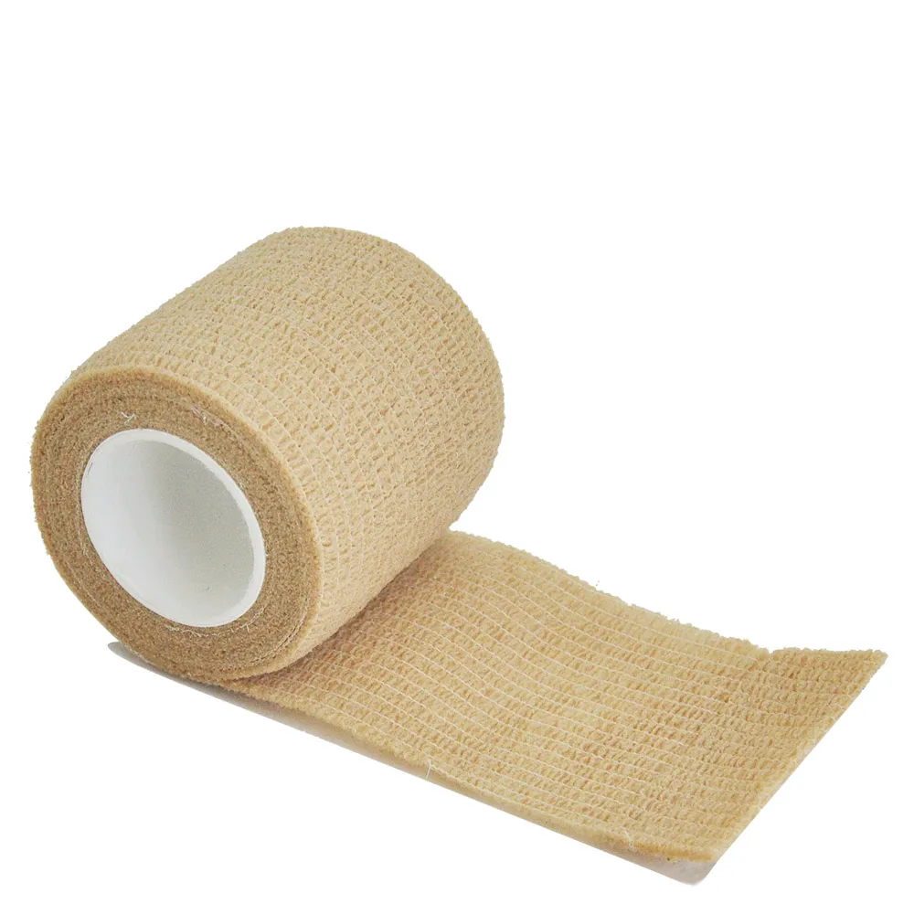 1Roll 2.5/5/10cm*4.8m Gauze motion Bandage Self-adhesive Breathable Elastic Bandages for Sports Fixing Finger Wrist Leg