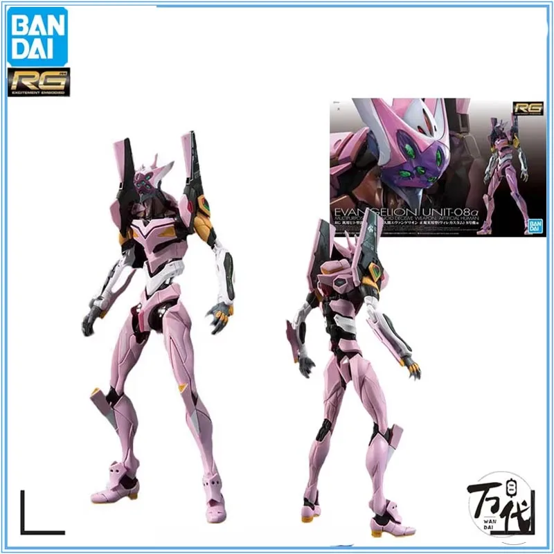 

Bandai GUNDAM MODEL KIT Rg 1/144 Evangelion Unit-08 Alpha Eva 08 Illustrious Anime Action Figure Assembly Toys Gift Collectible