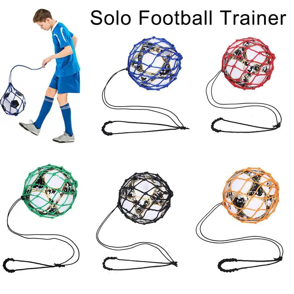 

New Solo Football Trainer Aid Football Return Training Net Portable Trainer Football Kick Exercise Equipment Accessories