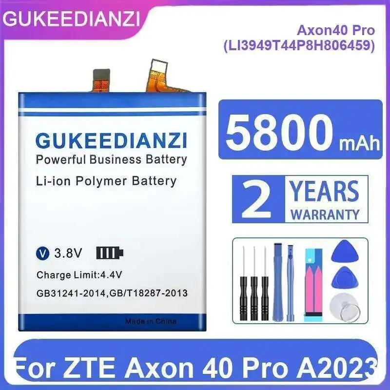 

Замена премиум-класса для Zte Axon 40 Pro A2023 Axon40 LI3949T44P8H806459, долговечный аккумулятор для мобильного телефона 5800 мАч