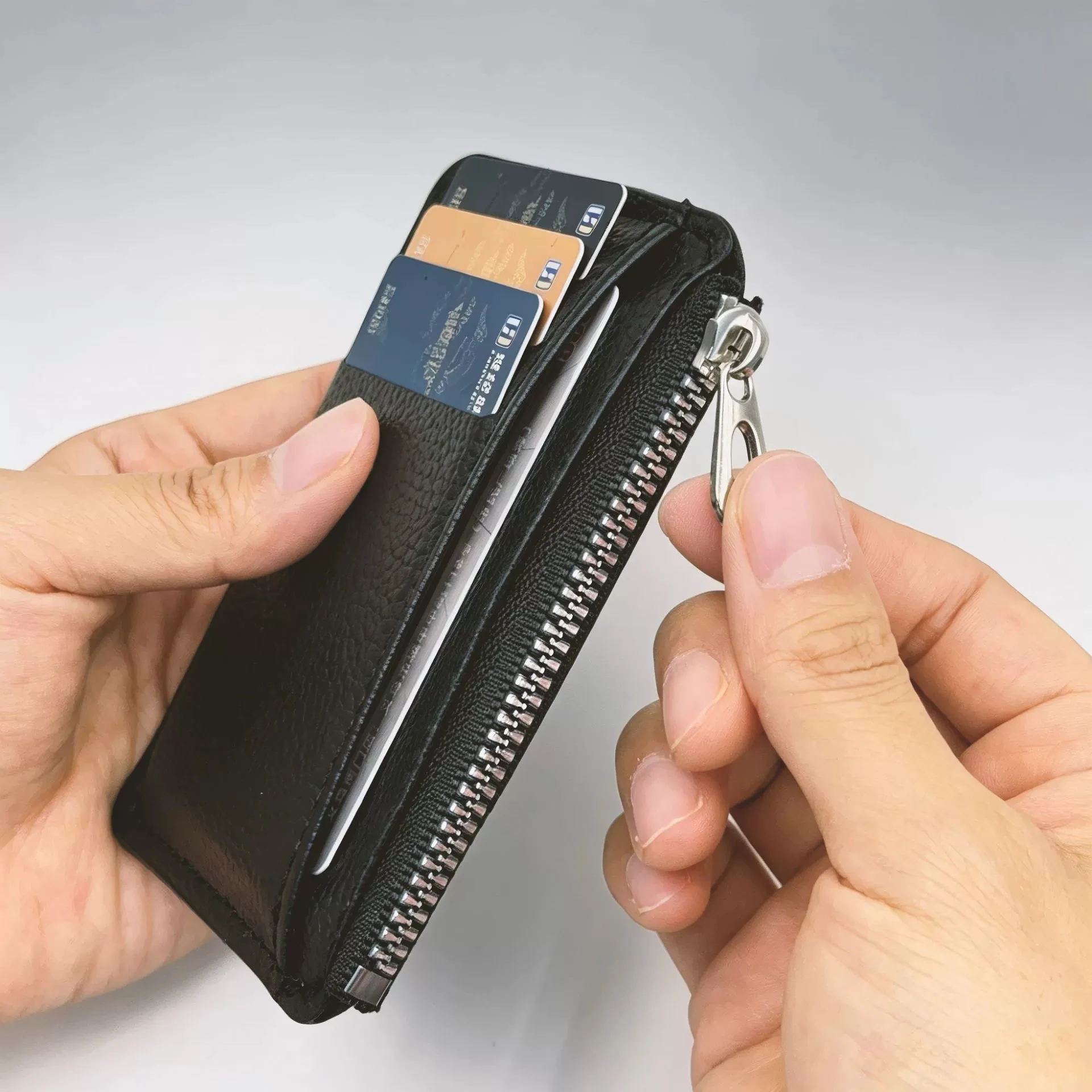 Portable Small Coin Pocket Purse Ultra Thin Short Wallet Unisex For Male Female Slim Zipper Card Bag Mini Credit Card Holder