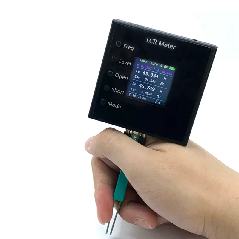 A33R-LCR- P1 100KLCR تستر 1.54 بوصة LCD الذكية الملقط LCR SMD ESR تستر المقاومة السعة الحث اختبار الاستمرارية
