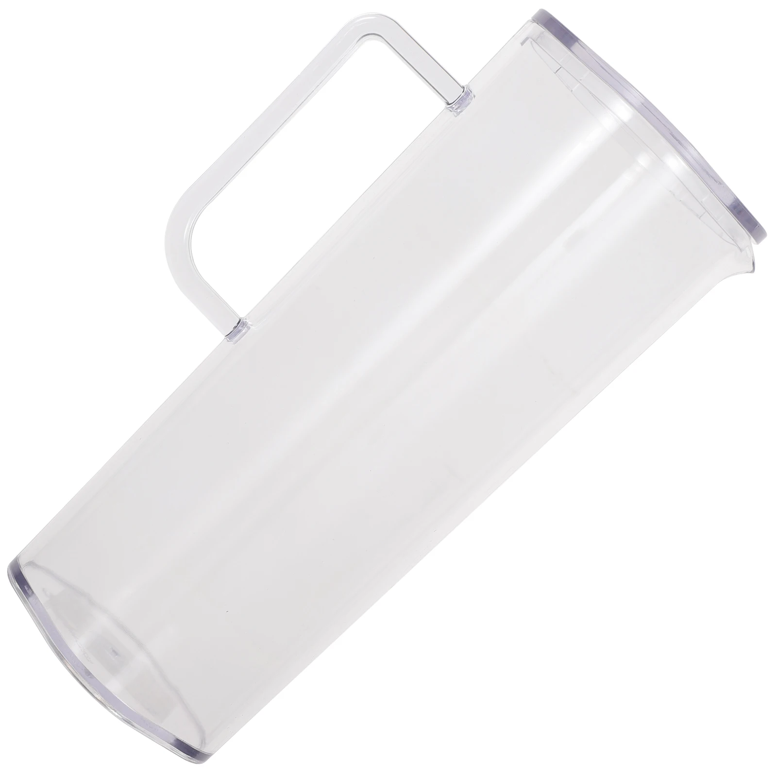 

1200ML Water Pitcher Cold Jug Large Capacity Juice Tea Ice Beverage Transparent Handle Fits Fridge Practical Acrylic Kitchen Bar
