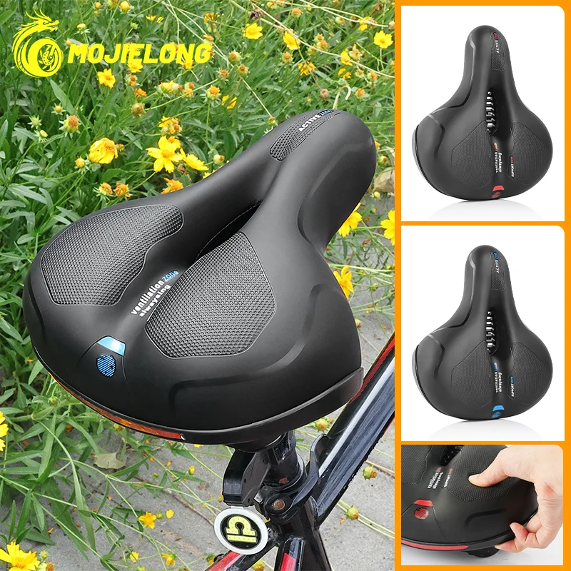 

Hollow and breathable bicycle seat cushion. Suitable for both men and women. For mountain bikes or road bikes. Shock-absorbing a