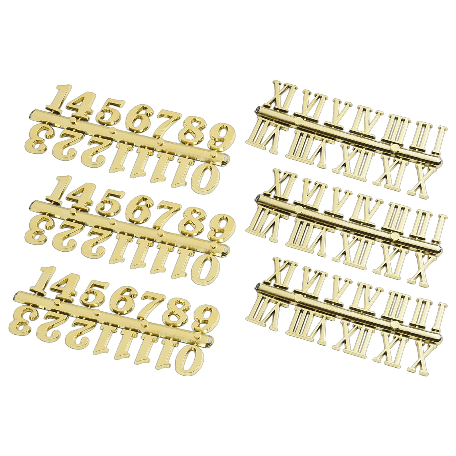 6개 3D 벽시계 숫자 키트 공예 로마 숫자 디지털 아라비아 숫자 DIY 시계 제작 수리 벽 예술 장식 벽시계 부품