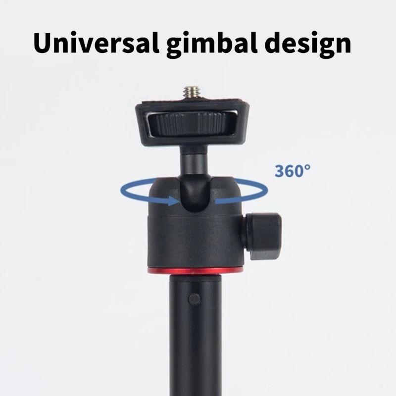 Tripod yang Dapat Disesuaikan untuk Vlogging dan Fotografi Struktur Aluminium Dapat Disesuaikan