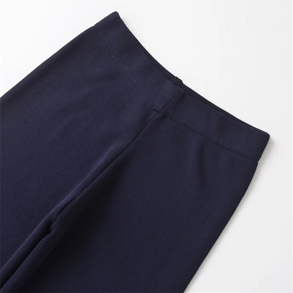 ZARA-Pantalon large taille haute pour femme, confortable et polyvalent, décontracté, automne et hiver, nouveau