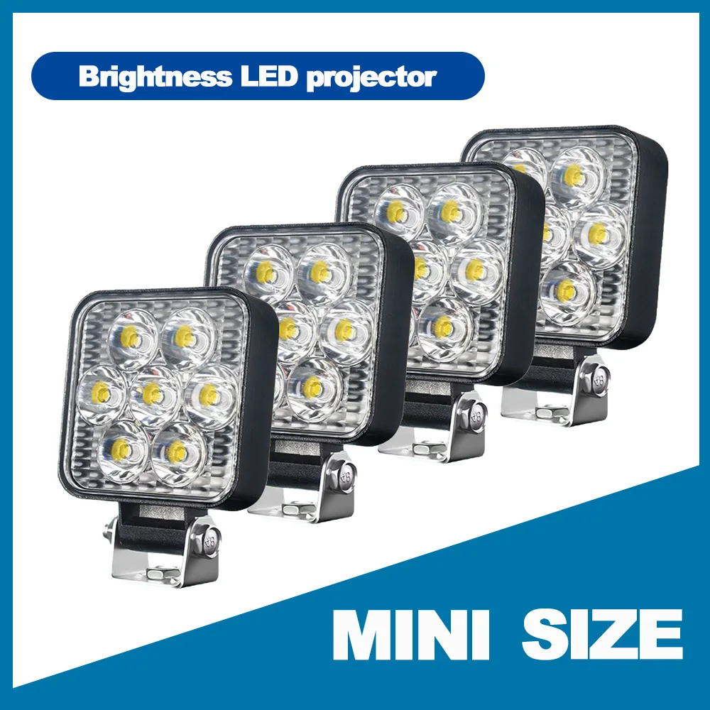 12V24V Mini LED Work Light  Waterproof Light Bar For Car Tractor Boat Truck 4X4 4WD SUV ATV OffRoad Car Barra LED Headlights